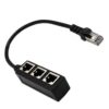 RJ45 1 to 3 Port Ethernet LAN Network Cable Splitter 3Ways Extender