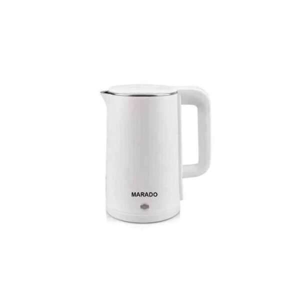 Marado Electric Kettle Percolator 2.3L – White/Pink (1-Year Warranty)