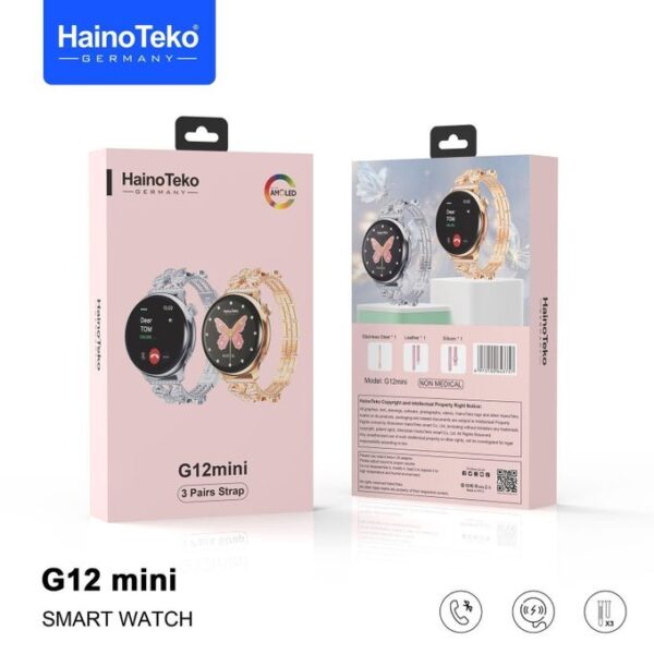 1 (2) Haino Teko G12 Ladies’ Smart Watch – Gold