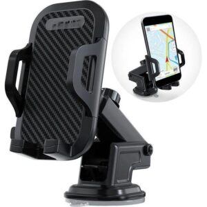 Car Mobile Holder – 270° Rotation Adjustable Stand with Suction Cup & Lock Mechanism