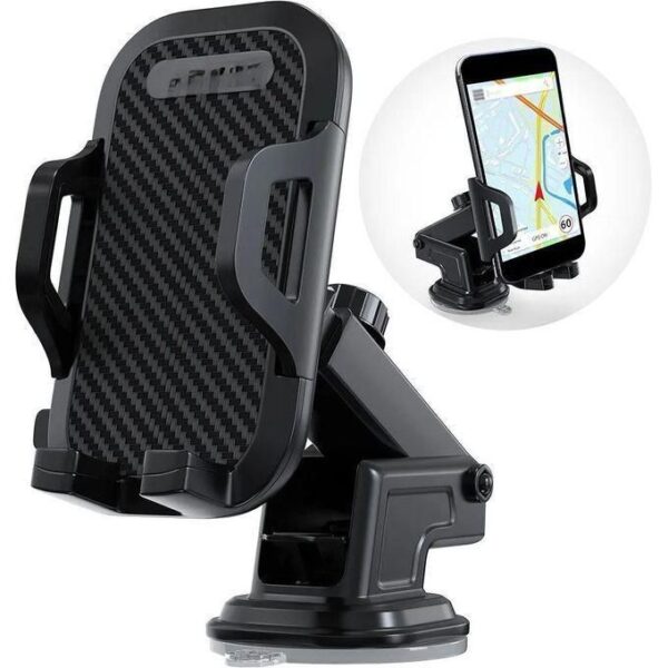 Car Mobile Holder – 270° Rotation Adjustable Stand with Suction Cup & Lock Mechanism