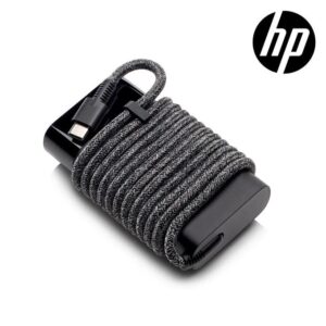 HP Slim 65W USB-C Nylon Braided Laptop Charger.