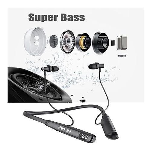 2 (2) HAINOTEKO HN 80 Wireless Bluetooth Neckband Earphone