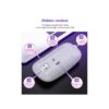 White Label Colorful LED 2.4G Rechargeable Mouse - Silver