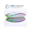 White Label Colorful LED 2.4G Rechargeable Mouse - Silver
