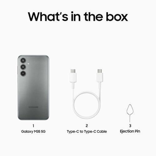 Samsung Galaxy M35 - 5G 6.6" 6GB RAM 128GB ROM 50MP 6000mAh - Blue/grey