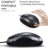 GtyGo 2 pcs USB Wired Mouse Optical 1000 DPI Precision Plug Play