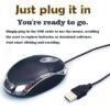 GtyGo 2 pcs USB Wired Mouse Optical 1000 DPI Precision Plug Play