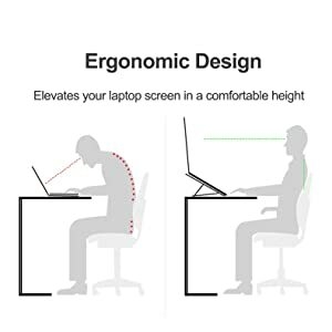 be5484e4708669003813abd961818bb1 PHOCAR Portable Laptop Stand – Adjustable Aluminum Holder for Desk